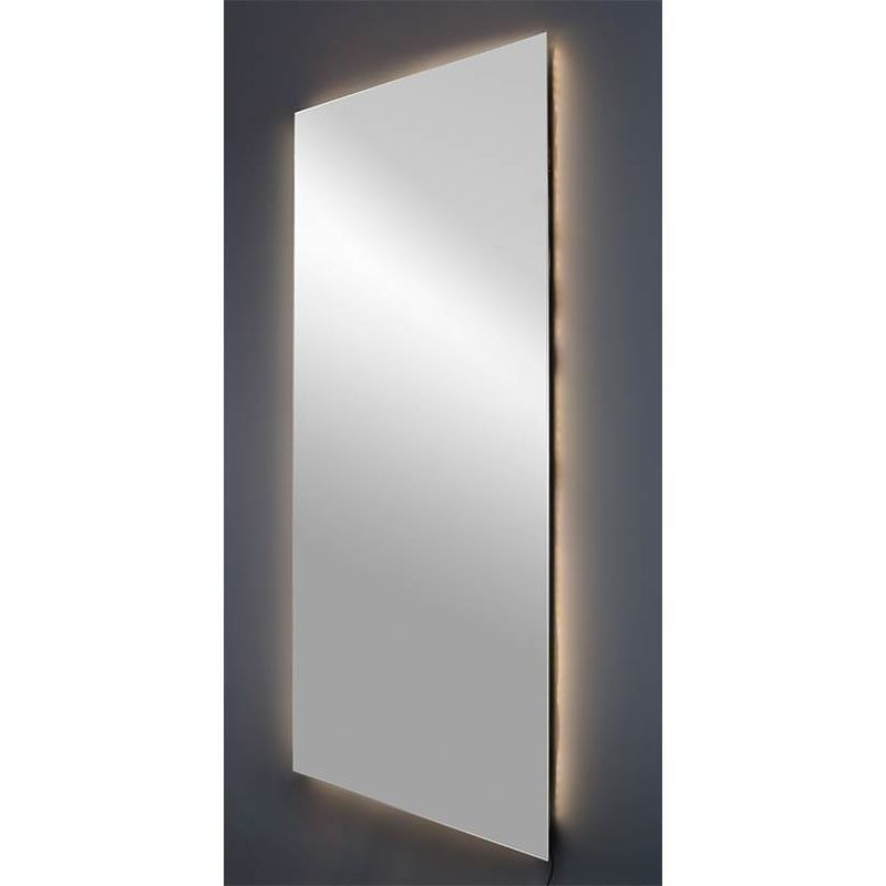 Espejo De Baño Rectangular, Espejo Decorativo Con Luz Led Rectangular, 100 Cm X 80 Cm con Ofertas en Carrefour