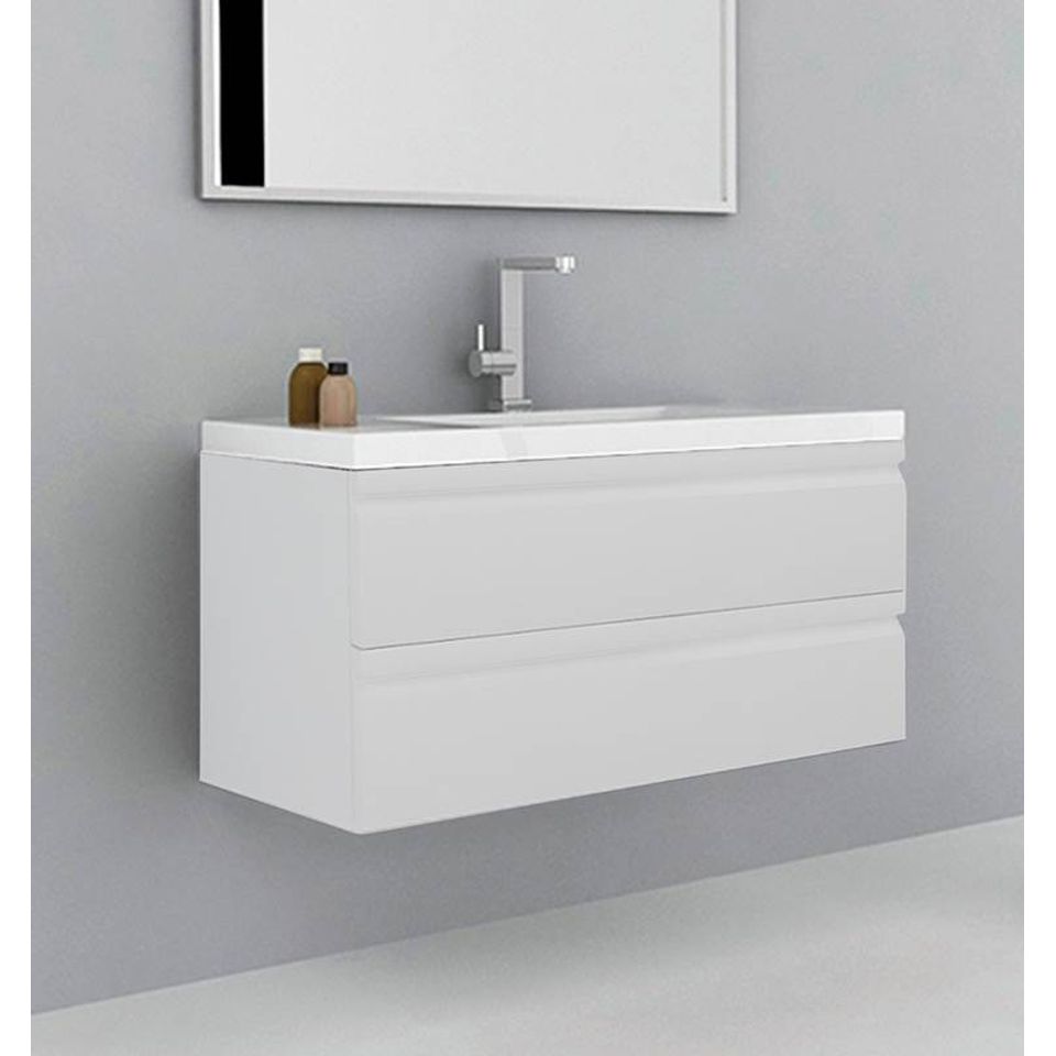 Mueble para Baño Pack Blanco Brillo (Incluye Lavabo) 51x40 cm 