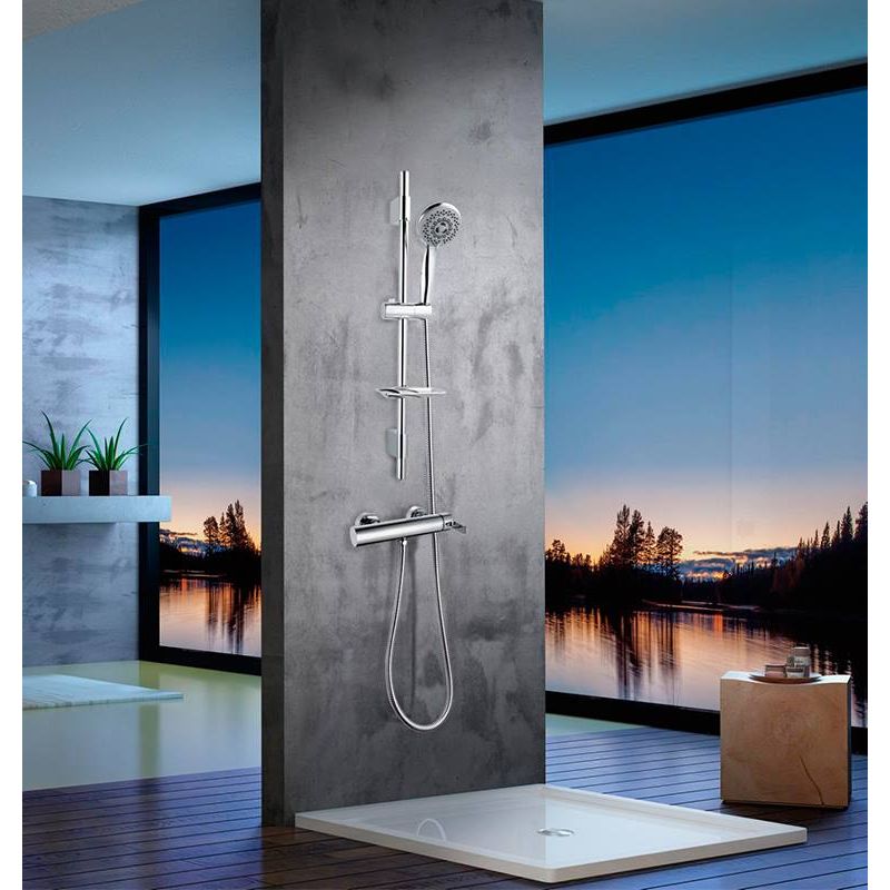 Conjunto de barra de ducha con toma de agua a pared — Suministros online  SUMICK, S.L.