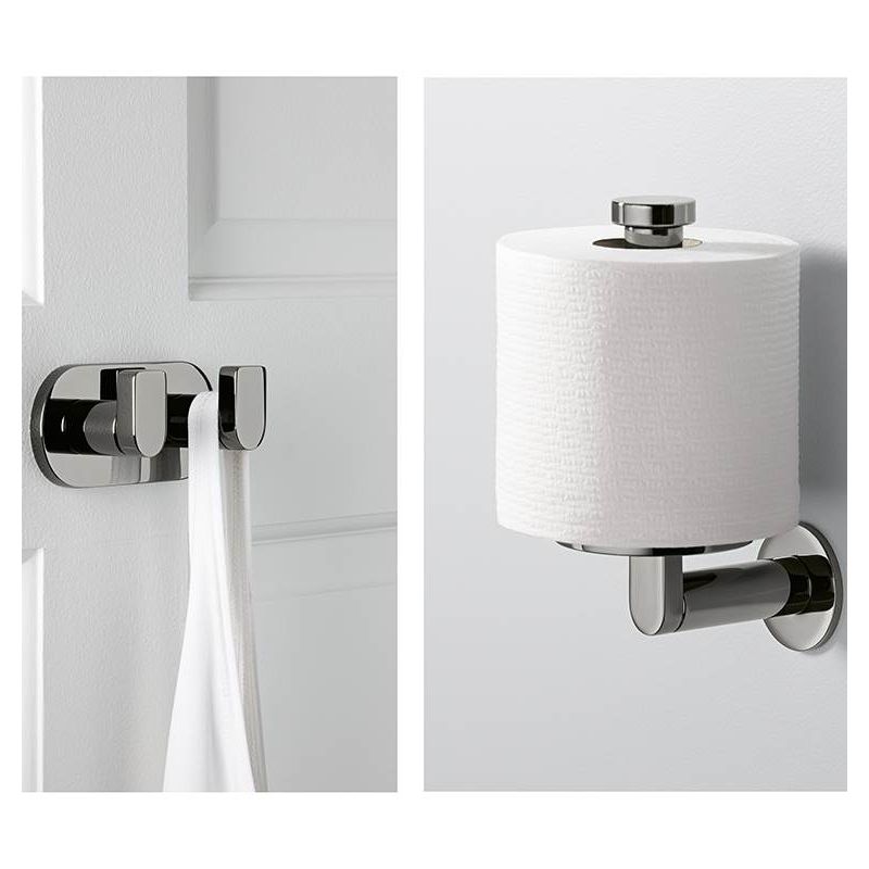 MARMOLUX ACC Juego de accesorios de baño, toalleros, 4 piezas, soporte para  toallas de mano, soporte para papel higiénico, toallero, barra de