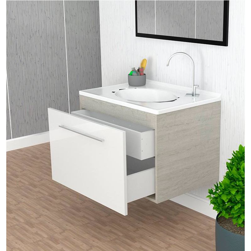 Grünblatt Desagüe para lavabo sin rebosadero color blanco